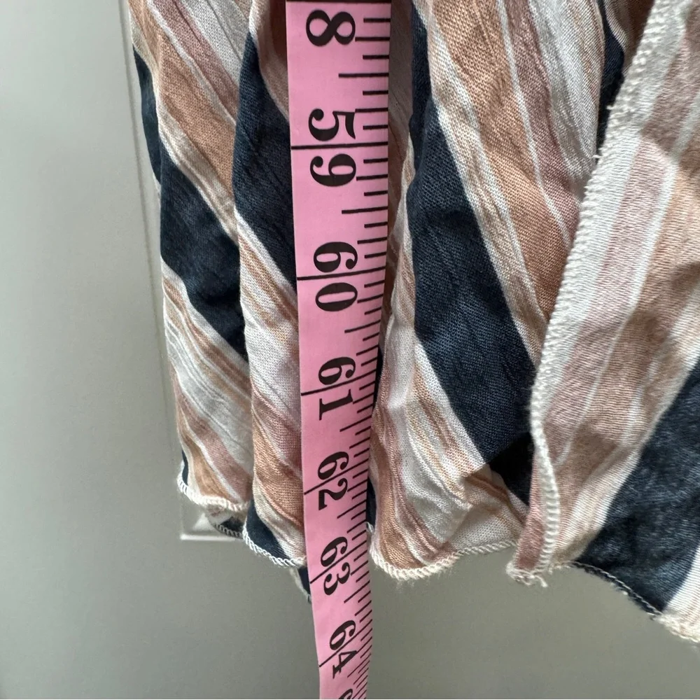 VICI White, Tan, Navy Blue Striped Maxi Dress - Picture 7 of 9